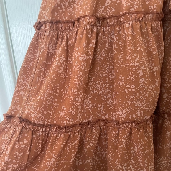 Rust orange Tiered dress - Picture 3 of 4